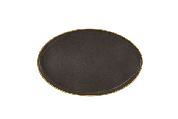 פלטה אובלית פורצלן 41 ס"מ 37004095 GOLD STONE כהה