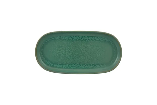 פלטה אובלית פורצלן 30X15 ס"מ טורקיז 210019939  GS JADE