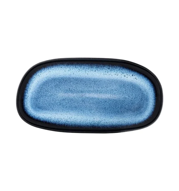 פלטה אובלית 30X16 ס"מ כחול 37006429 FLORAL SC