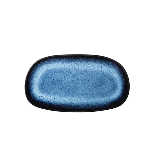 פלטה אובלית 25X14 ס"מ כחול 37006430 FLORAL SC