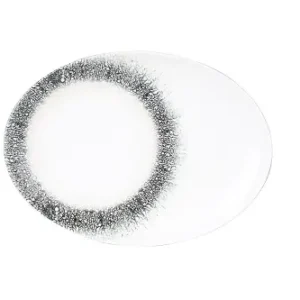 פלטה אובלית 36 ס"מ BLACK ICE שטוח BNCOR36KY89A724